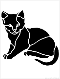 kitten stencil