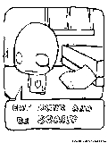 Ponzi Scaryhalloween Coloring Page 