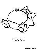 Snorlax Coloring Page 